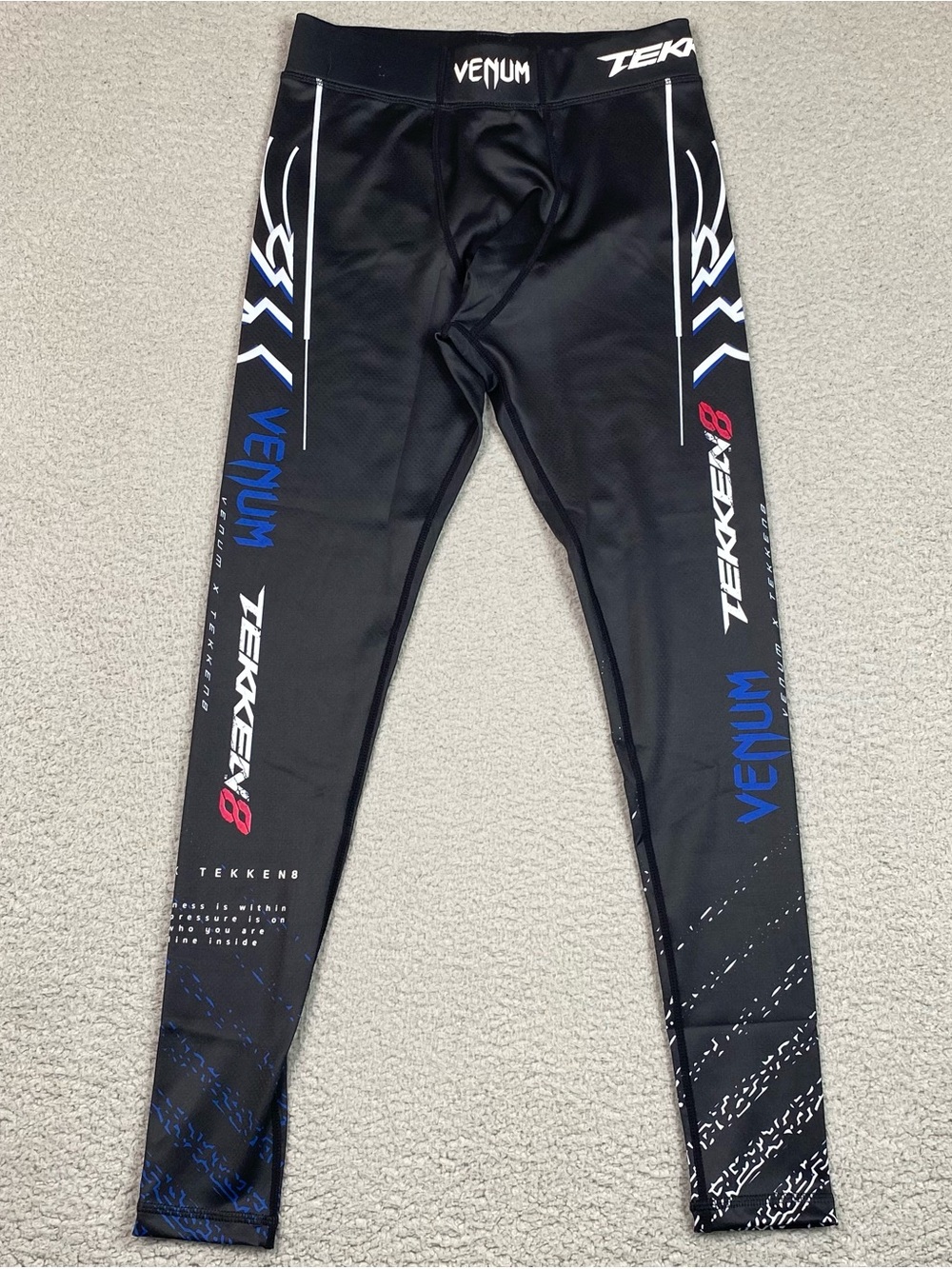Venum x Tekken 8 Pants Men's Size S Compression Spats Leggings Stretch MMA BJJ